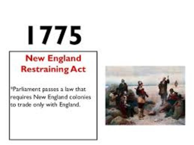 1775: New England restraining Act