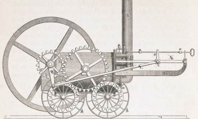 Locomotora de vapor inventada por Richard Trevithick