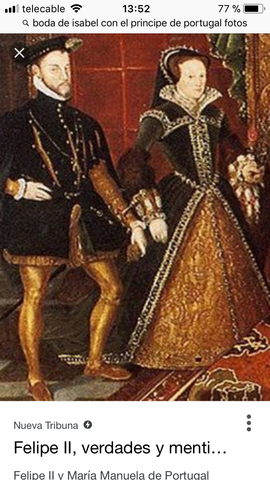 Boda de Isabel con el Principe de Portugal
