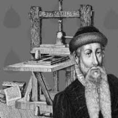 Johann Gutenberg invented the printing press