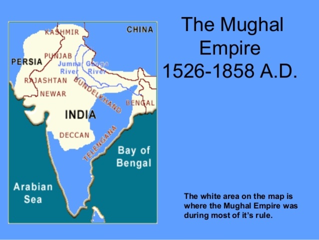 The Mughal empire began in India