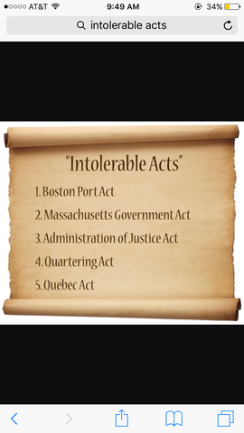 intolerable acts