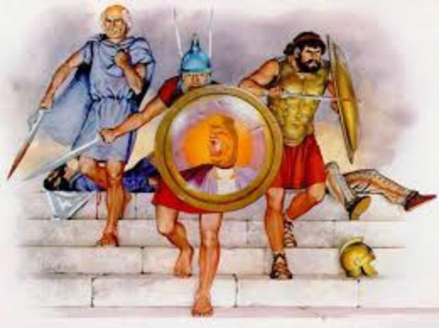 Alexander leads the Macedonian army