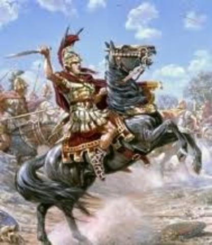Alexander Leads the Macedonian Army
