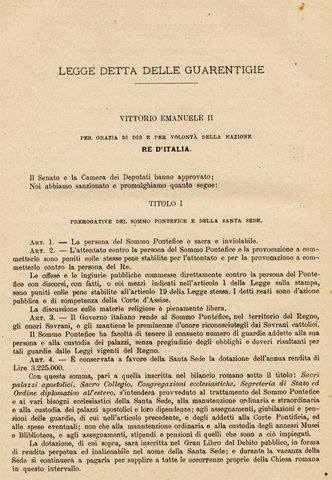 Legge della Guarentigie