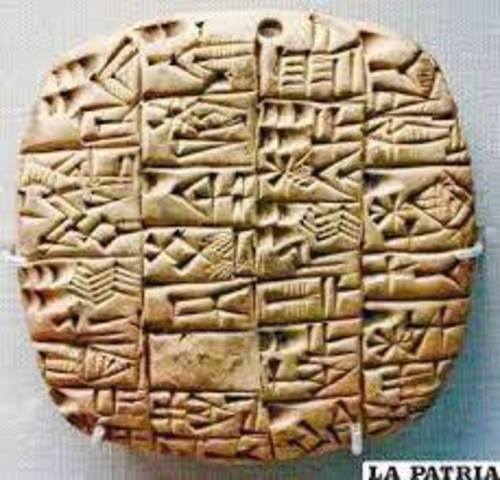 COMIENZO DE LA ESCRITURA