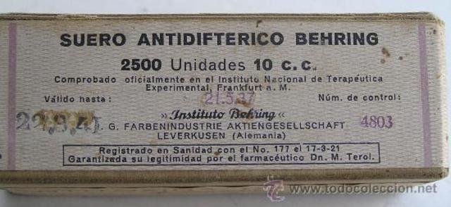 Behring: Antitoxinas