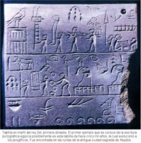 Tablilla de marfil del rey Zet