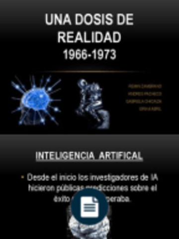 Una dosis de realidad (1966 – 1973)