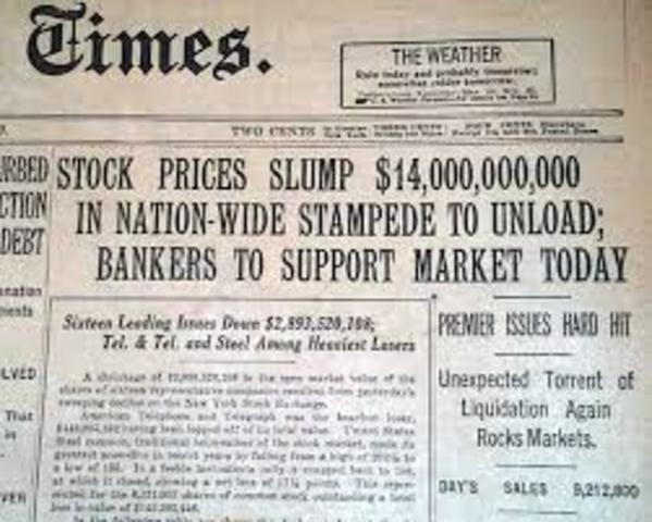 Stock Market Crash in New York