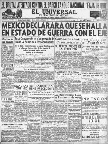 Mexico entra en la II Guerra Mundial
