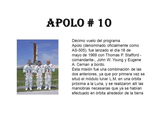 Cápsula del Apollo 10