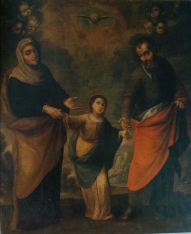La Virgen niña con San Joaquín y santa Ana