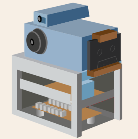 Cámara digital a blanco y negro