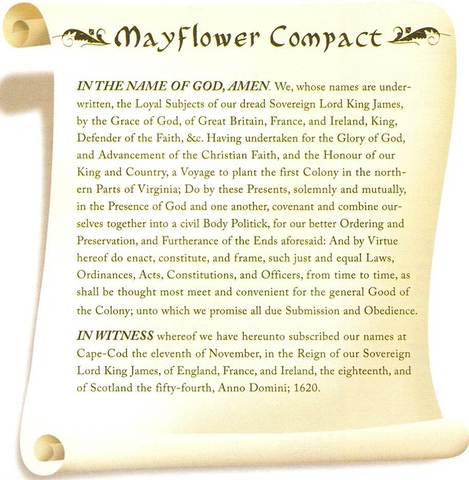 Mayflower/Plymouth/Mayflower Compact