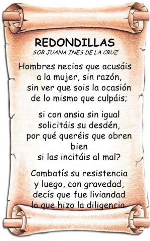Las Redondillas, Sor Juana Inés de la Cruz.