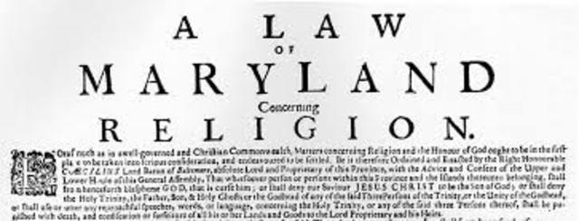 The Maryland Toleration Act