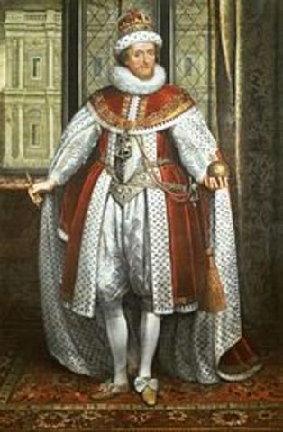 King James I becomes the King of England