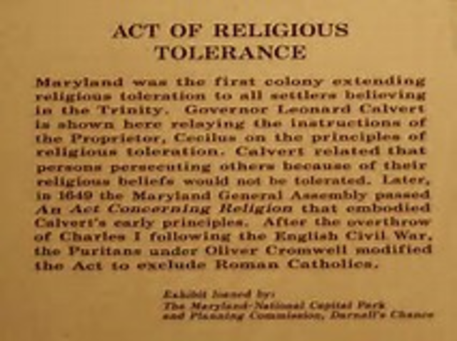 Maryland Toleration Act