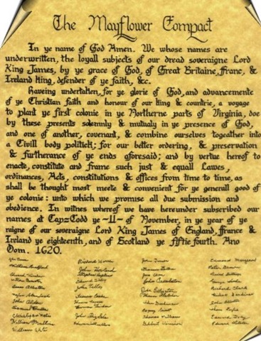 Mayflower/Plymouth/ Mayflower Compact