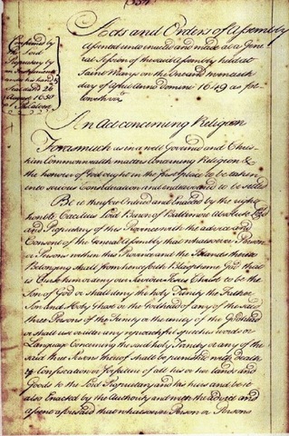 Maryland Toleration Act