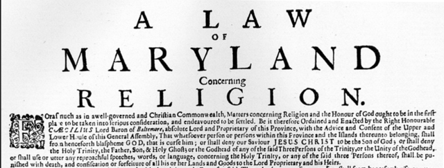 Maryland Toleration Act
