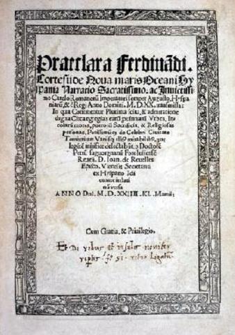 Siglo XVI: Hernán Cortés "Cartas de relación"