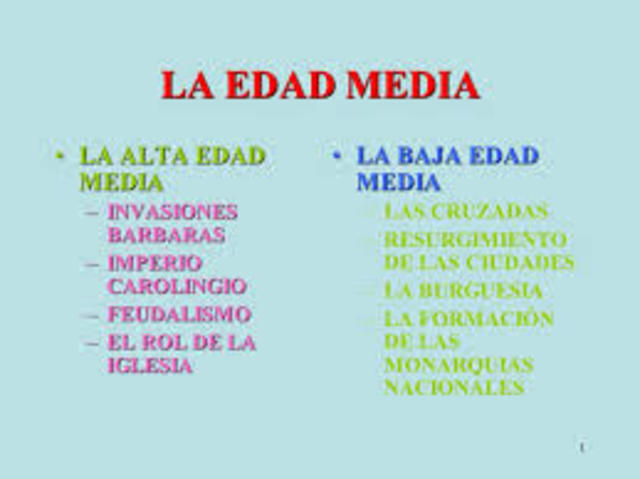 Etapas de la Edad Media