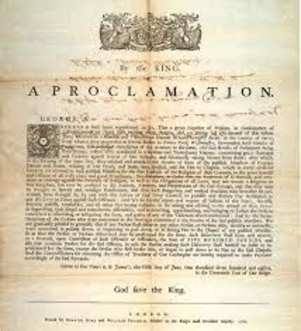 Proclomation of 1763