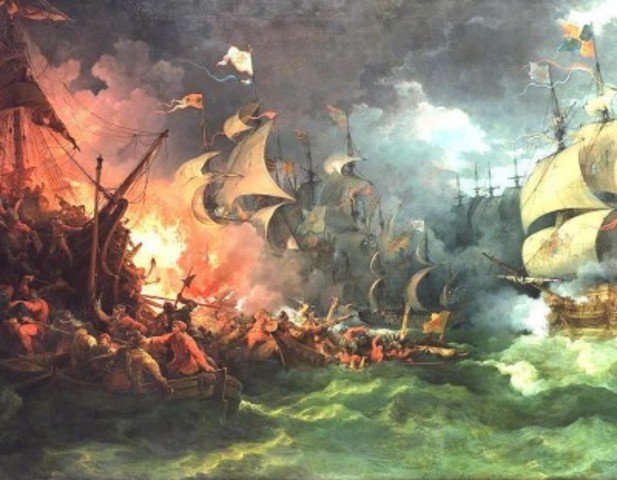 Sir Francis Drake defeated the Spanish Armada