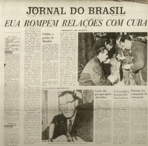 EUA rompem as relações diplomáticas com Cuba