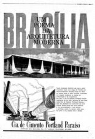 A capital do Brasil é transferida do Rio de Janeiro para Brasília