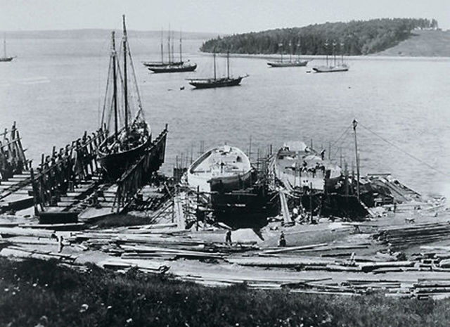 Founding of the Forges du Saint-Mauricie; establishment if the royal shipyards