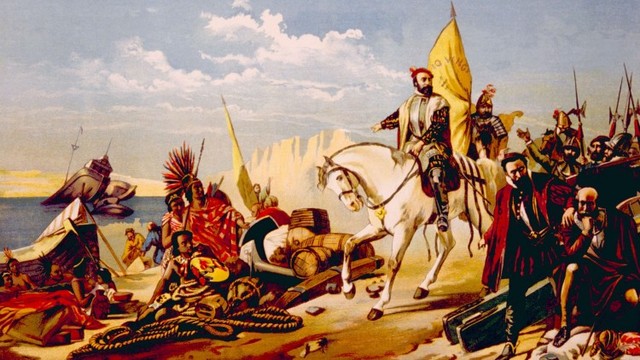 Hernando Cortes led the defeat of the Aztecs
