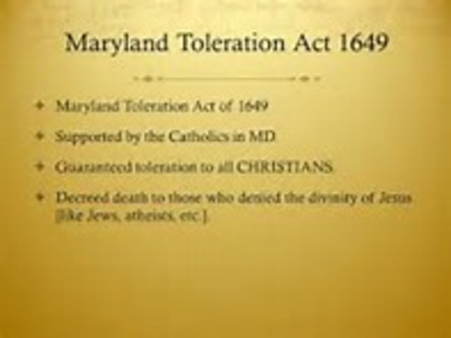 Maryland Toleration Act