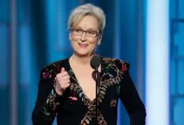 The opinion of Meryl Streep about Donald Trump.