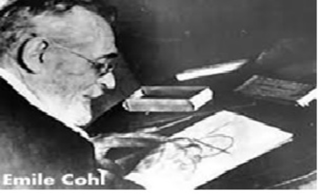 Émile Cohl inventa el dibujo animado en Francia.