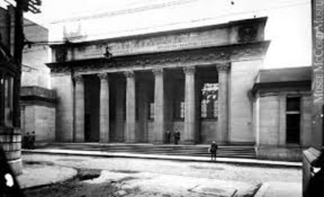creation of the Montreal stock exchange