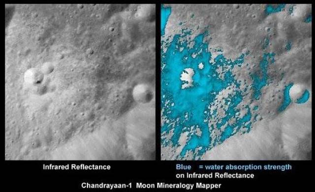 La NASA encuentra agua en la luna