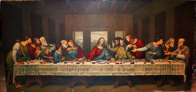Leonardo da Vicnci's famous painting "The Last Supper"