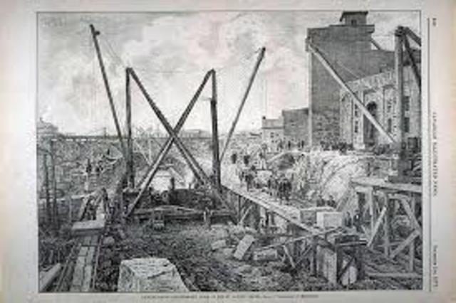 Construction of the Lachine Canal