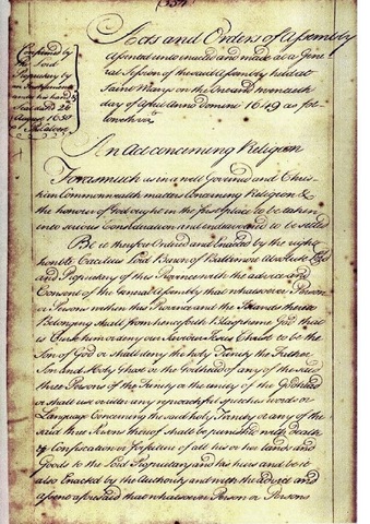 Maryland toleration act