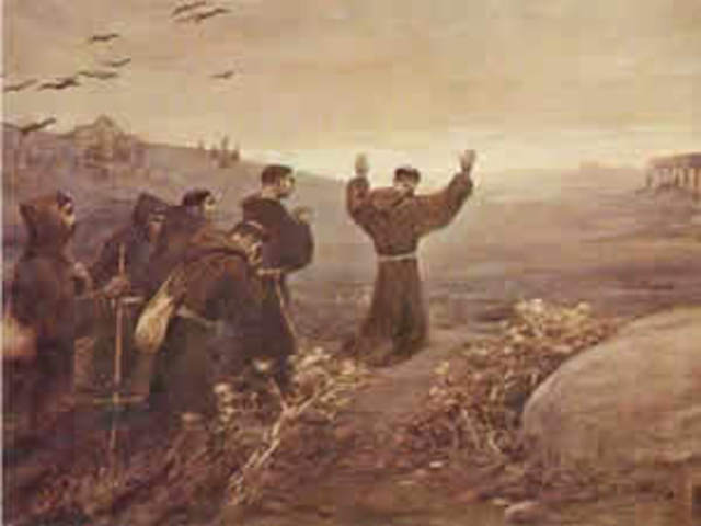 Establecimiento de la orden de los franciscanos