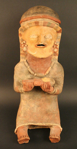 Cultura Bahía, Figura antropomorfa femenina con párvulo