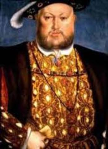 King Henry VIII broke from the church in Rome and divorced his wife