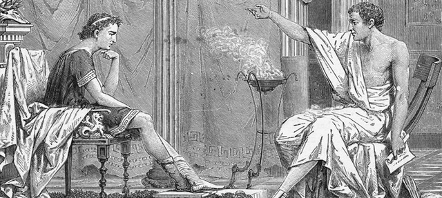 Alexander finishes studying under Aristotle