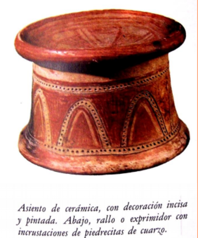 Asiento de cerámica