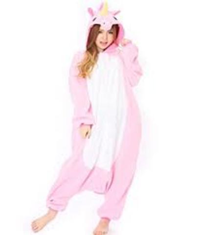 dressed up as a unicorn