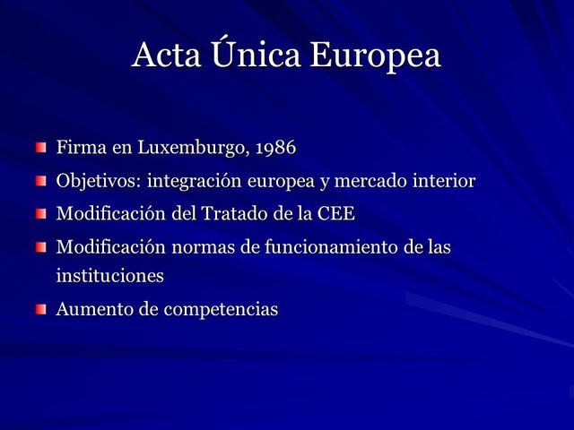 Acta Única Europea (AUE)
