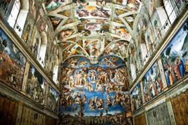 Michelangelo Painted the Ceiling of the Sistine Chapel